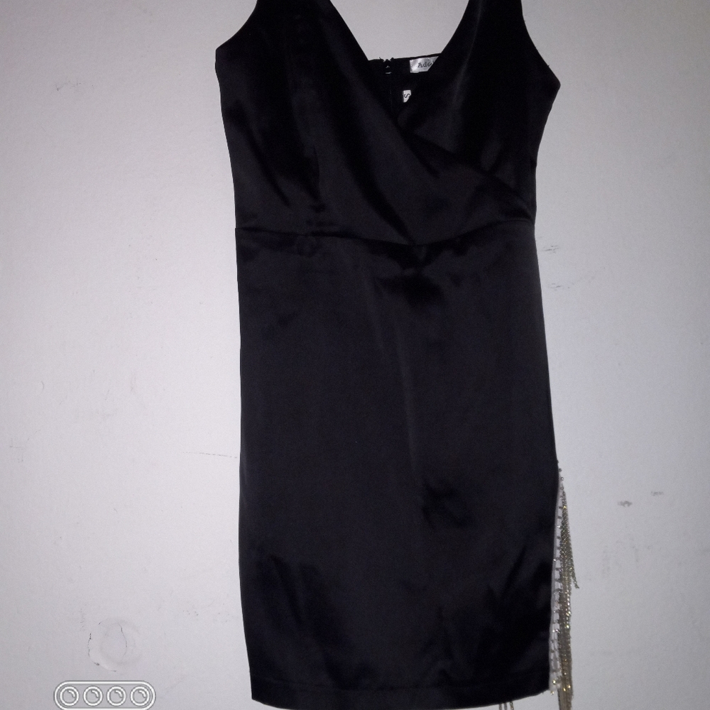 Silky Black Party Top